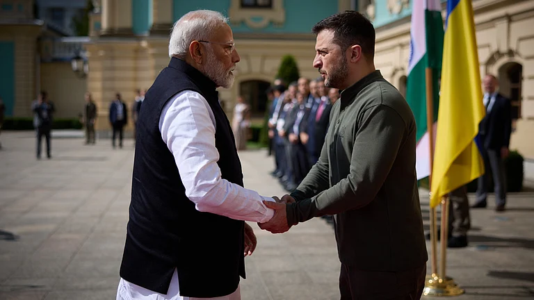 Narendra Modi on Friday became the first Indian Prime Minister to visit Ukraine - X/@ZelenskyyUa